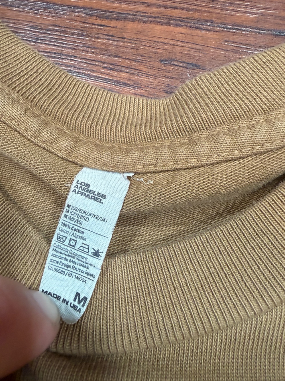 LA Apparel Sample Oversize Heavy Weight Tee - Picture 3 of 14